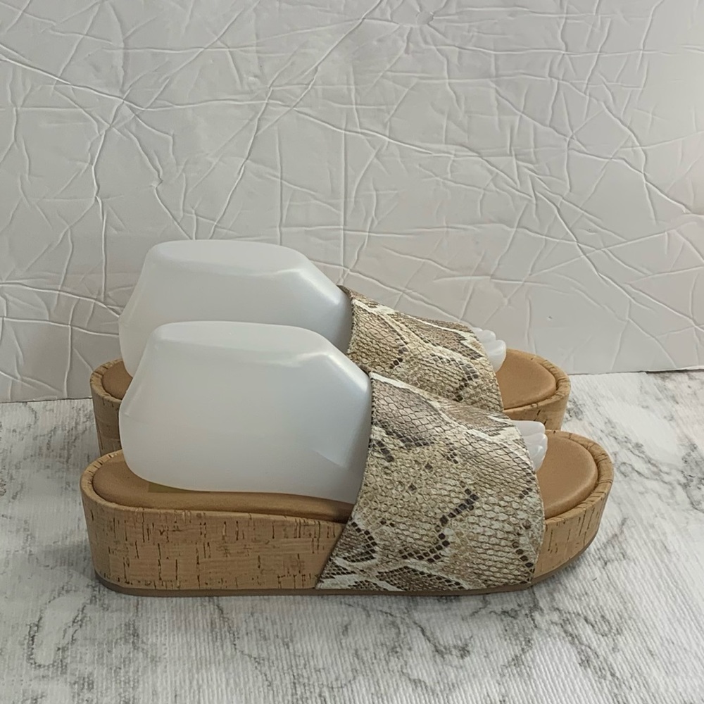 Dolce Vita Snake Print Platform Slides - image 6